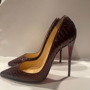 Christian Louboutin python heels